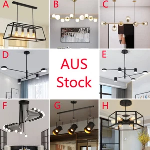 Kitchen Glass Pendant Light Bar Chandelier Lighting Dinning Room Ceiling Lights - Picture 1 of 78