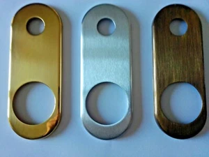 PLACCA MOSTRINA OVALE ALLUMINIO PER DEFENDER E POMO VARIE FINITURE - Picture 1 of 5