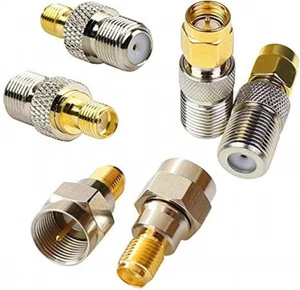 2 Sets 6 Stück F-Typ auf SMA Stecker Buchse Adapter Koaxial Buchse - Bild 1 von 4