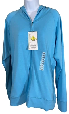 NUEVO CON ETIQUETAS Colorado Clothing ropa deportiva con capucha cremallera completa liviana para mujer talla XXL azul Foto 1 de 4