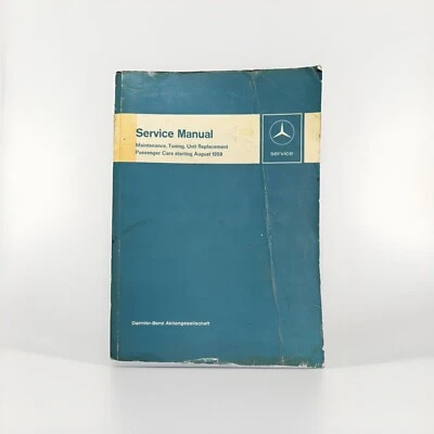 Mercedes 1959-1968 OEM taller servicio reparación manual DYI guía de mantenimiento motor Foto 1 de 4