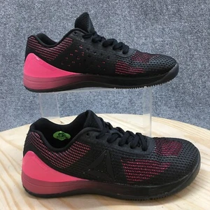 Reebok Shoes Womens 6 Crossfit Nano 7 Training Sneakers Black Mesh Low BD5119 - Picture 1 of 17
