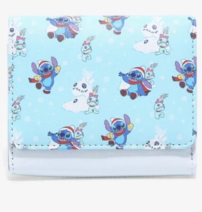 Loungefly Disney Lilo & Stitch Snow Day Scrump Schneemann Druckknopf Geldbörse - Bild 1 von 3