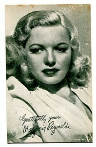 MARJORIE REYNOLDS-ARCADE CARD-1950 FR/G