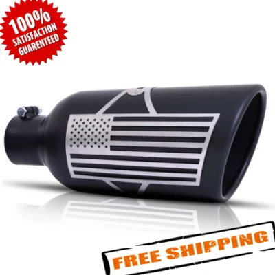 Gibson 71-1014 Patriot Series Exhaust Tip, 2.75-3" Inlet, 5" Outlet, 12" Length - Изображение 1 из 4