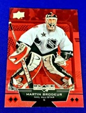 2012-13 upper DECK BLACK DIAMOND RED #45/100 MARTIN BRODEUR #218 MT