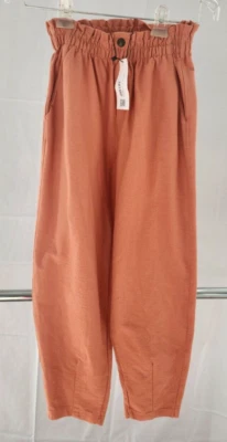 Pantalones de cintura bolsa de papel para niñas Zara talla 11/12, color naranja, ¡nuevos con etiquetas! Foto 1 de 4