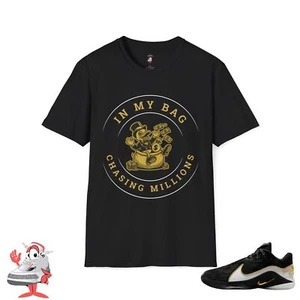 In My Bag Matching Shirt For Nike Lebron 22 Mogul Unisex Tee Black Gold Sneaker - Picture 1 of 9