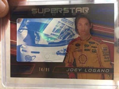 Joey Logano /99 Superstar Vision PANINI TORQUE 2016 TRANSPARENT VARIATION LOOK! - Image 1 of 4