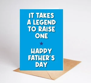 Funny Fathers Day Card Rude Card Dad Father Step Dad BC853 - Imagen 1 de 3