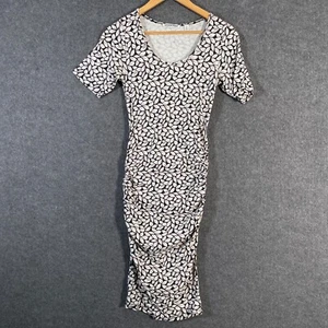 Country Road Dress Womens 2XS XXS Maternity White Black Bodycon Fitted Midi 4Y - Picture 1 of 12