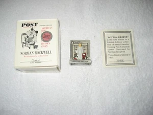 Figura de peltre Goebel Norman Rockwell cajón inferior #37207 - Imagen 1 de 3