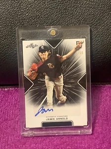 2021 LEAF PERFECT GAME NATIONAL SHOWCASE JAMIE ARNOLD PROSPECT AUTO BLACK # 1/50 - Picture 1 of 5