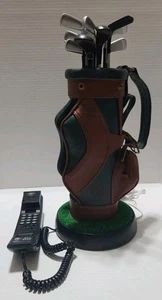 Golf Club Bag Telephone Sports Home Decor Office Mancave Phone Collectible Rare - Picture 1 of 12