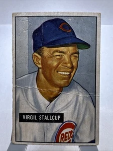 1951 Bowman #108 Virgil Stallcup Cincinnati Reds - Picture 1 of 2