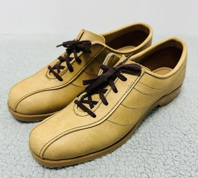 Zapatos de boliche vintage de cuero tostado para mujer talla 7,5 ¡Excelente estado!! Foto 1 de 4