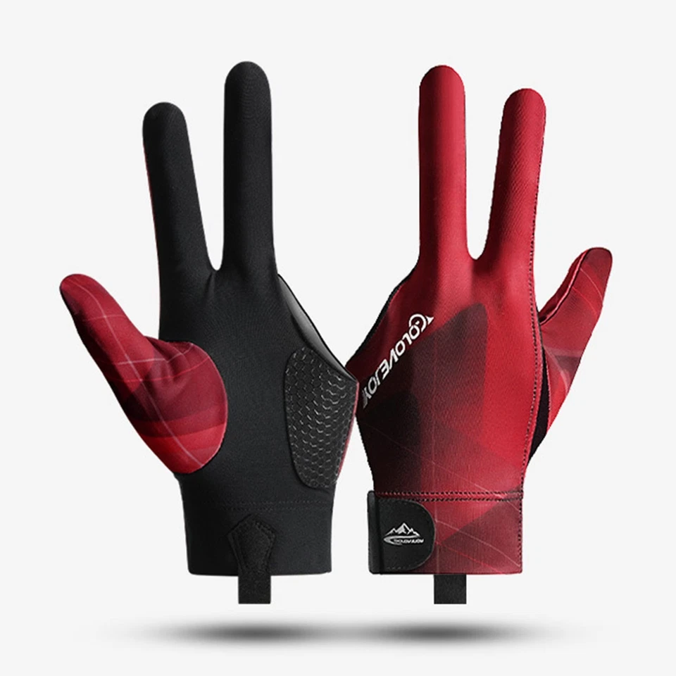 Guante de billar de tres dedos para piscina antideslizante cómodo ayuda de precisión Foto 1 de 1