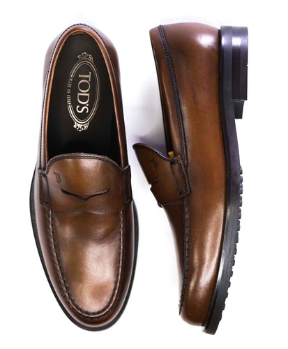 TOD’S $825 TOD'S Mocassini penny "Boston" in pelle marrone US 7 5 (6 5 UK)