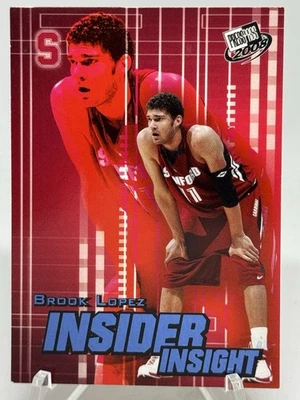 Brook Lopez 2008 Press Pass Insider Insight #II-5 azul paralelo novato Stanford Foto 1 de 2