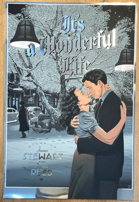 Durieux ITS A WONDERFUL LIFE Official Limited Foil Edition Screen Print No Mondo - Image 1 of 4