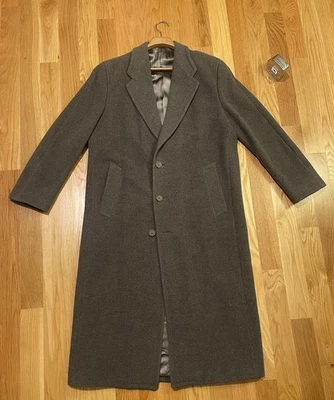 Abrigo Giorgio Armani Vintage 100% Lana, Gris Sobre, Hecho en Italia, ¡COMO NUEVO! Foto 1 de 4