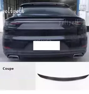 For Porsche Cayenne Coupe 2019-2025 Carbon Fiber Rear Middle Trunk Spoiler Wing - Picture 1 of 10