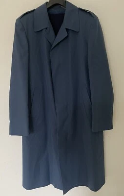 Vintage 1982 Blue A. G. C. F. Lined Quality Trench Coat Excellent Condition XL - Image 1 of 4