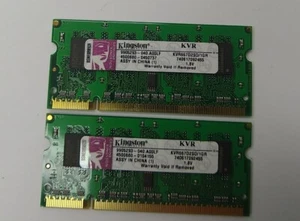 Kingston KVR667D2S0/1GR Set of 2 Cards (1GB Each) Working - Picture 1 of 2
