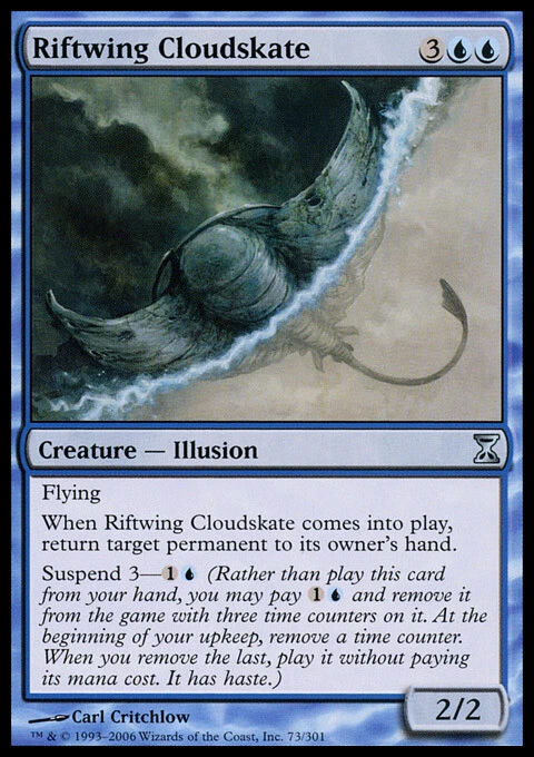 4 Riftwing Cloudskate ~ Near Mint Time Spiral 4x x4 Playset MTG Magic Blue Card  - Image 1 of 1