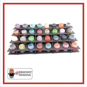 32 Portabotellas Pintura Ciudadela Games Workshop Soportes 2mm MDF Tipo B - Imagen 1 de 2