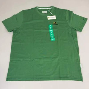 JOHN DEERE Embroidered Logo Short Sleeve Tee Shirt Men's Sz XL Green 1896842 - Picture 1 of 9