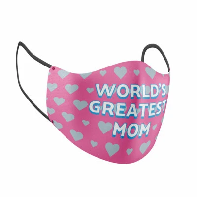 Маска для лица для взрослых с принтом World's Greatest Mom идеально подходит для подарков и косплея - Изображение 1 из 4