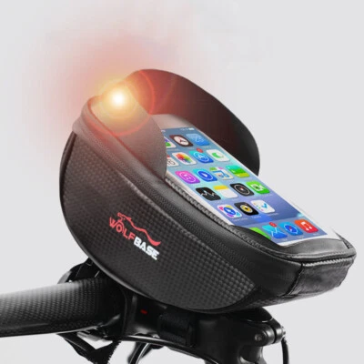Waterproof Bike Phone Holder Front Cycling Bag Mobile Cell  Bicycle Portable - Image 1 of 4