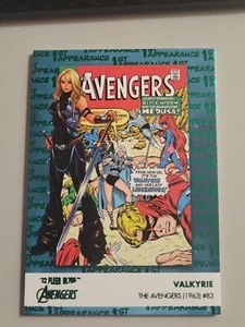 2022 Fleer Ultra Avengers 1st Appearances GREEN FOIL #FA-6 Valkyrie - Picture 1 of 2