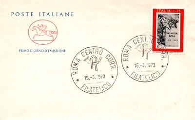 REPUBBLICA 1973 - Busta primo giorno Salvator Rosa - Immagine 1 di 2