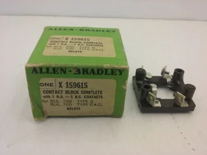 ALLEN BRADLEY X-159165 CONTACT BLOCK 1NO 1NC NIB - Picture 1 of 4