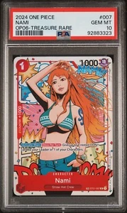 2024 One Piece OP06 Nami ST01-007 TR Treasure Rare PSA 10 Gem Mint English - Picture 1 of 3