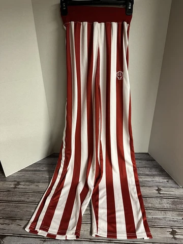 Taylor Indiana University IU Candy Stripe Tearaway Basketball Pants Size XS Cover