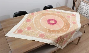 Suzani Uzbek Suzani VINTAGE 4.30' x 4.46' FAST Shipment With UPS 13034 - Picture 1 of 12