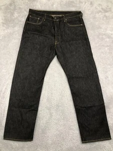 Levi's 501 Original Shrink to Fit Jeans Herren 38x32 Blau Button Fly Straight - Bild 1 von 19