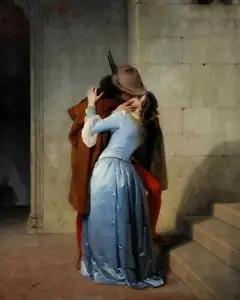 The Kiss (1859) by Francesco Hayez Love wall art poster print - Picture 1 of 21