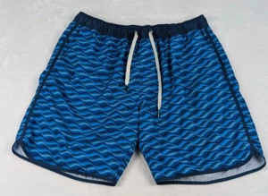 Fair Harbor The Anchor Swim Trunk Mens sz 2XL Mist Seaview 7 inch Geometric - Picture 1 of 9