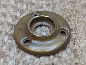 1 3/4" Antique Brass Rosette Escutcheon For Door Knob - Picture 1 of 5