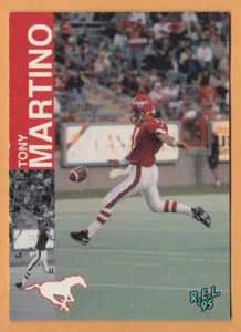 Tony Martino 1995 REL CFL card #10 Calgary Stampeders  Kent State Golden Flashes - Picture 1 of 2