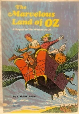 THE MARVELOUS LAND OF OZ Sequel Wizard PB Frank Baum TX962 Scholastic 1967 1st - Image 1 of 4