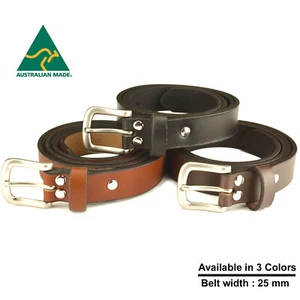 Australian made Genuine Leather Belt 25 mm - Picture 1 of 8