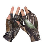 Fishing Hunting Gloves 3 Fingerless Anti-slip Waterproof Outdoor Sun Protection