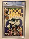 Moon Knight 1 CGC Graded 9.2 NM- OW/W Pages Marvel Comics 1980 MCU 1ST BUSHMAN