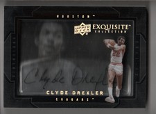 2011-12 Upper Deck Exquisite Dimensions Autograph #D-CD Clyde Drexler AUTO