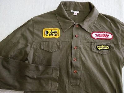 number (n)ine nine made in Italy patch green shirt tshirt size 3 - Image 1 of 4